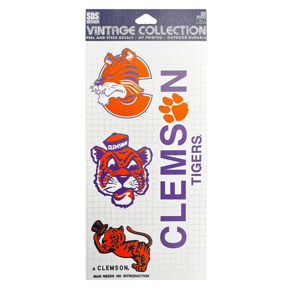 Clemson Vintage Sticker Collection