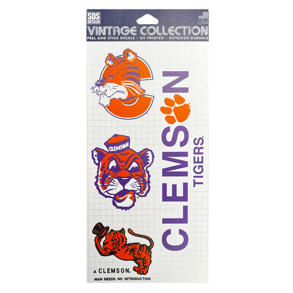 Clemson Vintage Sticker Collection