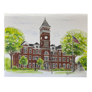 Clemson Watercolor Old Main Notecards S/8