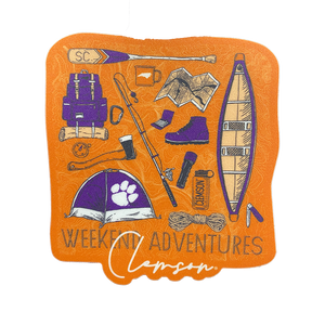 Clemson Weekend Adventure Sticker