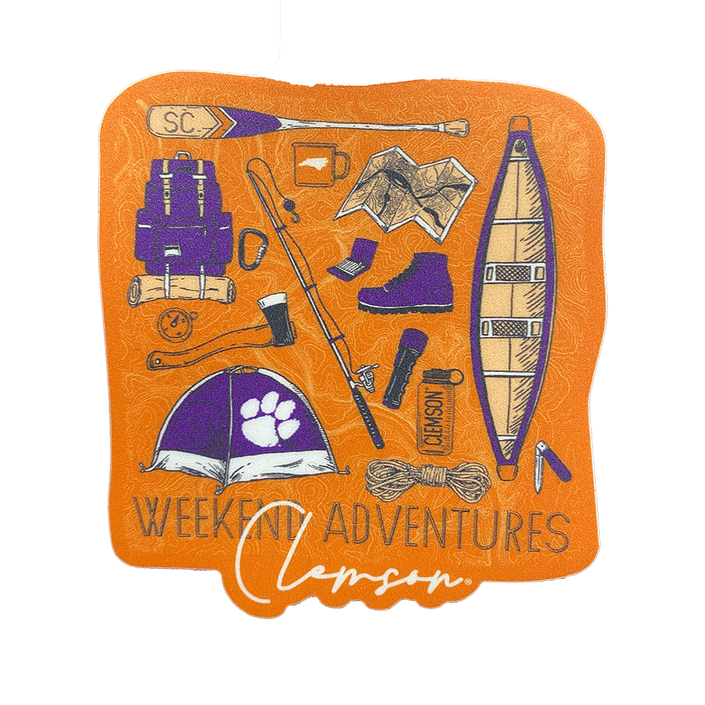 Clemson Weekend Adventure Sticker