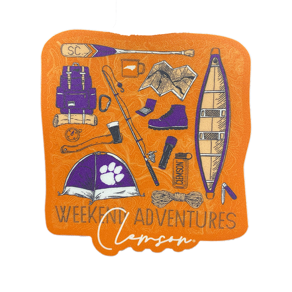 Clemson Weekend Adventure Sticker