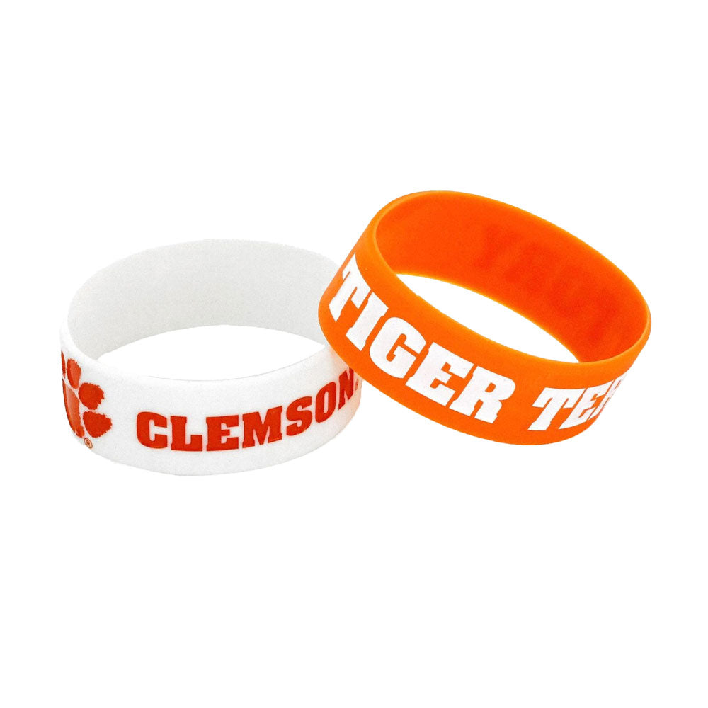 Clemson Wide Bracelet 2pk