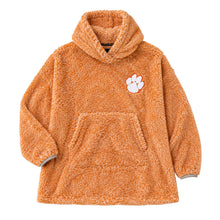 Clemson Women's Blanket Sherpa Pouch Hoodie - ORANGE