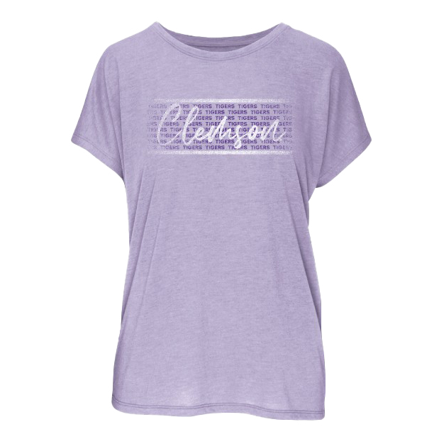 Clemson Women's Blossom Tee - LT PURPLE
