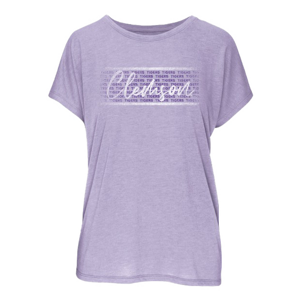 Clemson Women's Blossom Tee - LT PURPLE