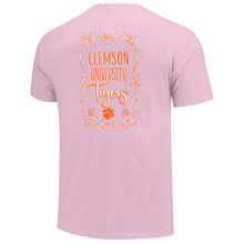 Clemson Women’s Comfort Colors Bow Frame Tee - PINK