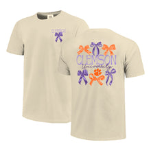 Clemson Women’s Comfort Colors Delicate Bows Tee