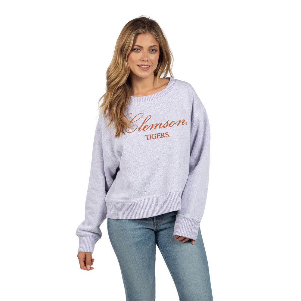 Clemson Women's Cool Down Admissions Cropped Pullover