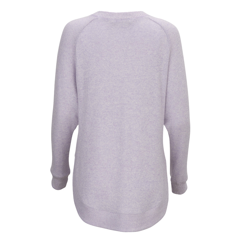 Clemson Women's Cuddle Oversized Crew - LT PURPLE