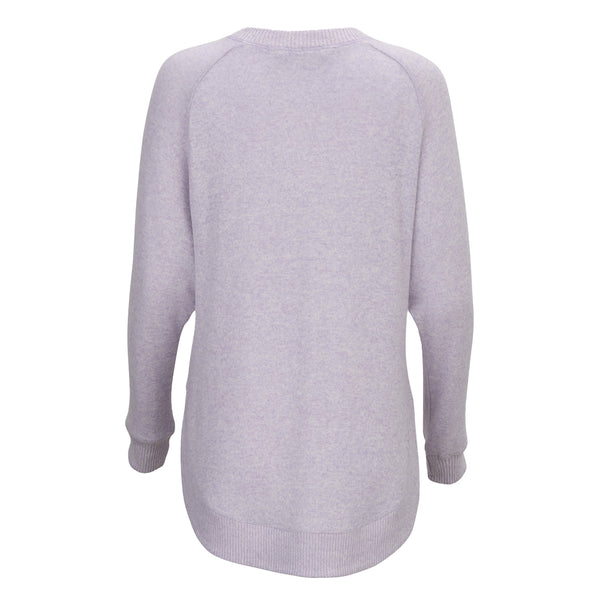 Clemson Women's Cuddle Oversized Crew - LT PURPLE