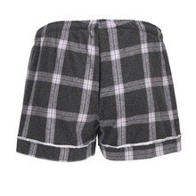 Clemson Women's Flannel Shorts - LT GREY