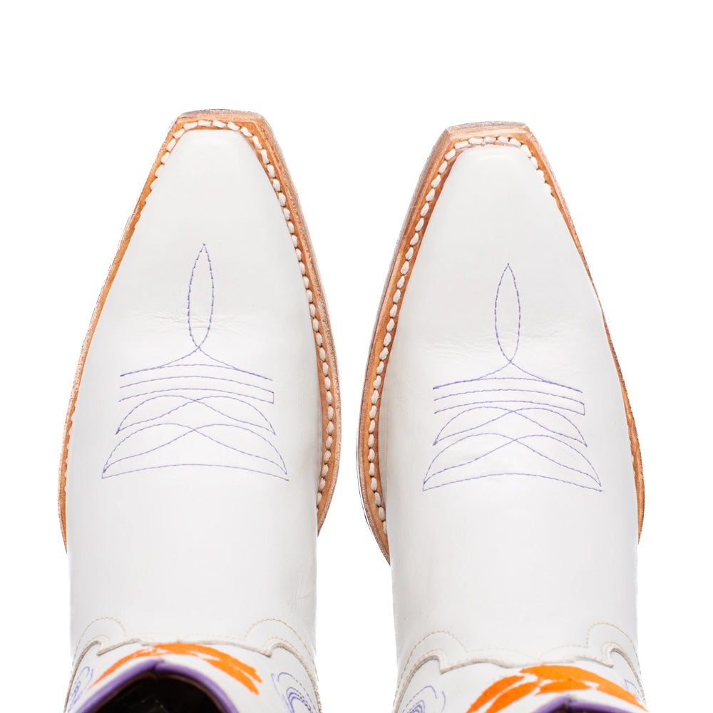 Clemson Women's Gameday Shortie Boot - IVORY