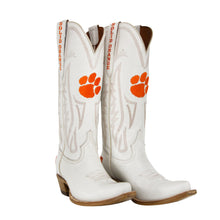 Clemson Women's Gameday Western Boot - IVORY