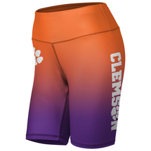 Clemson Women's Gradient Biker Shorts - ORANGE
