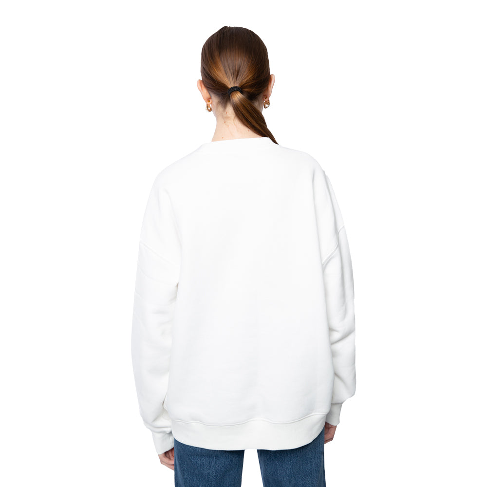 Clemson Women's Hype and Vice Classic Era Old Main Crewneck - WHITE