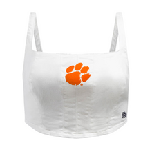 Clemson Women's Hype and Vice Denim Stretch Tank - WHITE