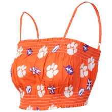Clemson Women's Mid Beach Halter Top - ORANGE