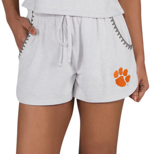 Clemson Women’s Neptune Shorts - LT GREY