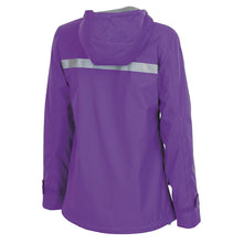 Clemson Women's New Englander Long Raincoat - PURPLE