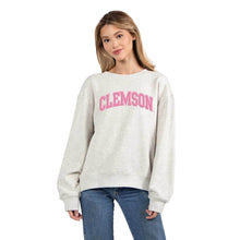 Clemson Women's Puff Old School Crew