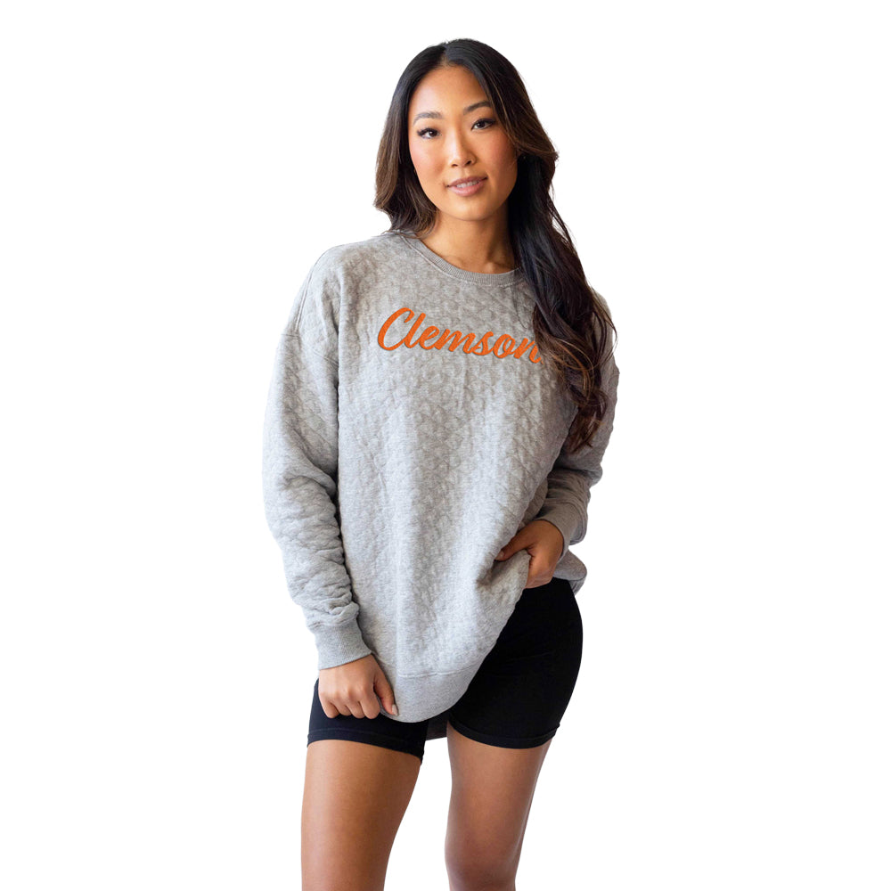 Clemson Women's Quilted Pullover
