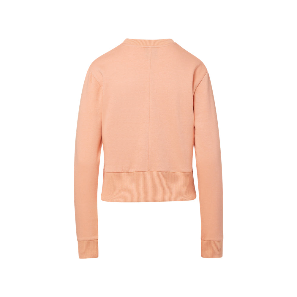 Clemson Women's Romi Ribbed Crew - LT ORANGE