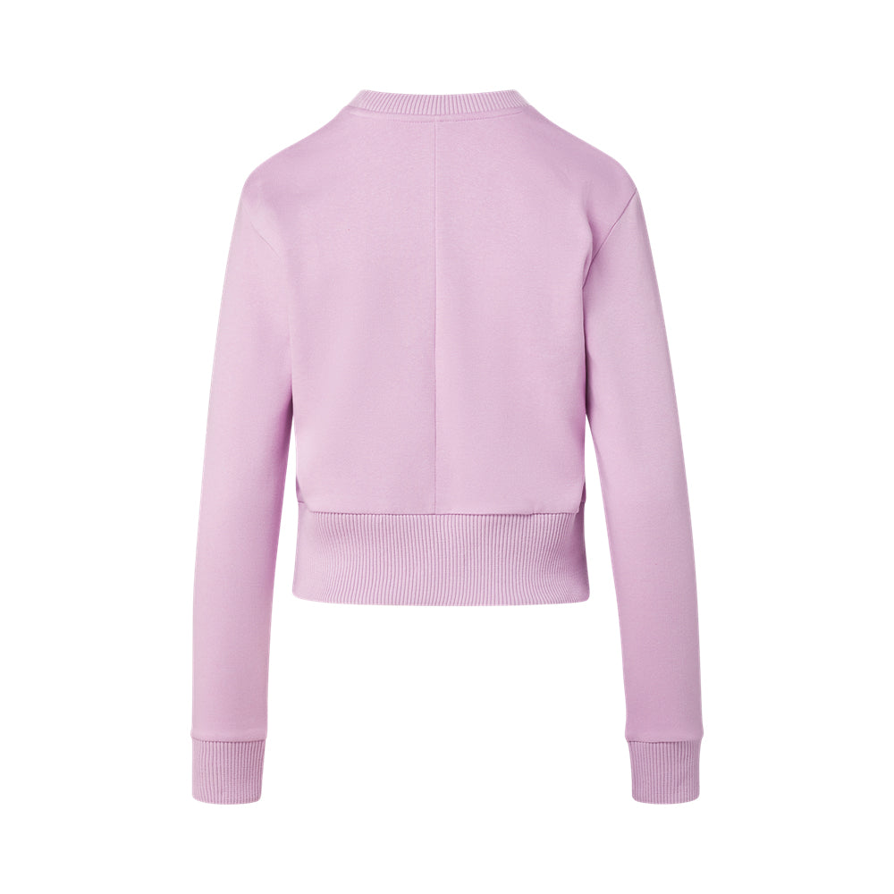 Clemson Women's Romi Ribbed Crew - LT PURPLE
