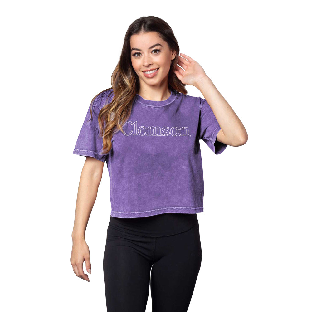 Clemson Women's Short n' Sweet Crop Tee