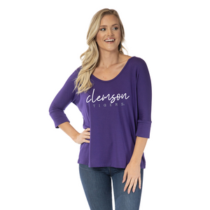 Clemson Women's Tamara Top - PURPLE