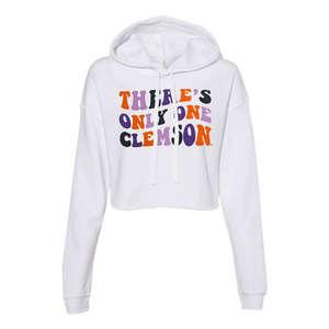 Clemson Women's "There's Only One Clemson" Hoodie  - WHITE