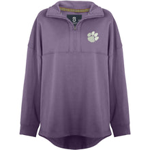 Clemson Women's Vintage Slouchy Quarter Zip