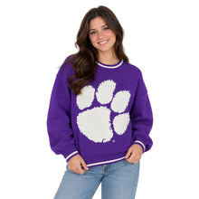 Clemson Women's Wicks Woven Sweater