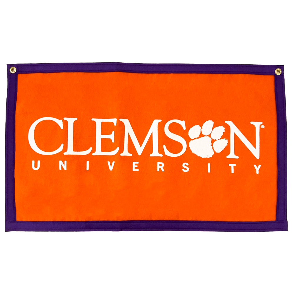Clemson Wool Banner - ORANGE