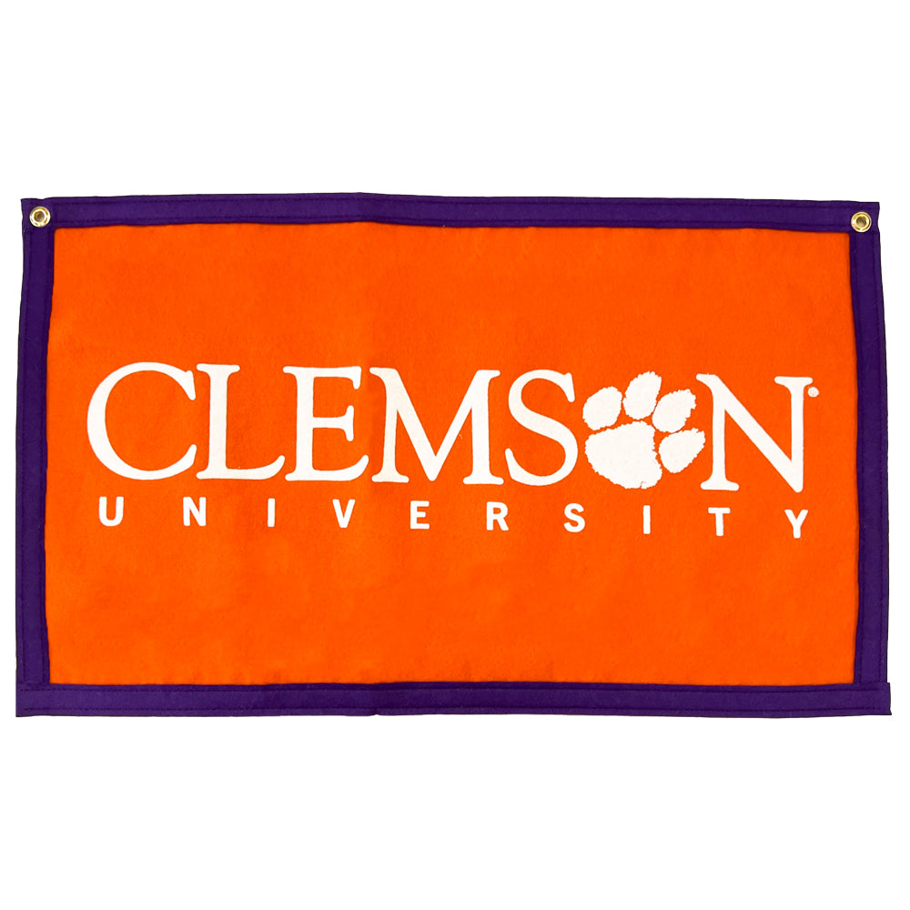 Clemson Wool Banner