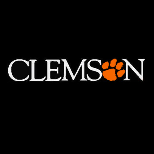 Clemson Wordmark Decal - WHITE