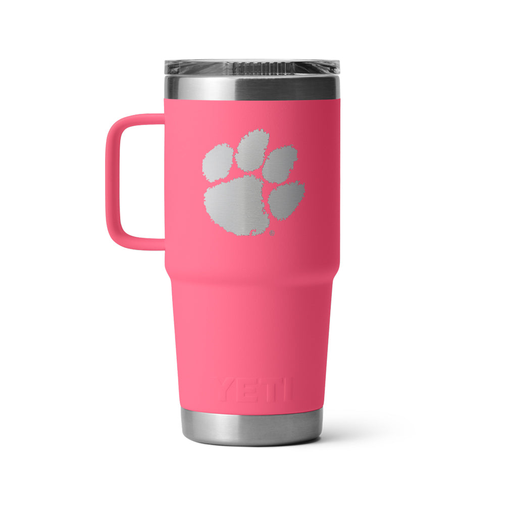 Clemson Yeti 20oz Travel Mug - PINK