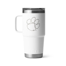 Clemson Yeti 20oz Travel Mug - WHITE