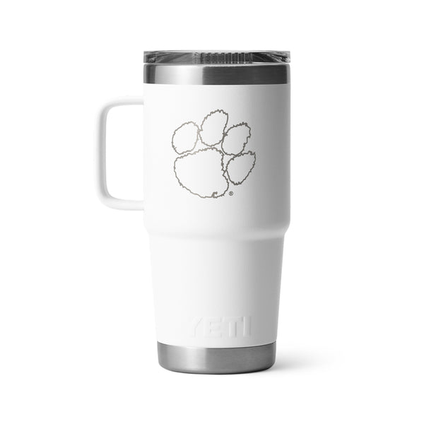 Clemson Yeti 20oz Travel Mug - WHITE