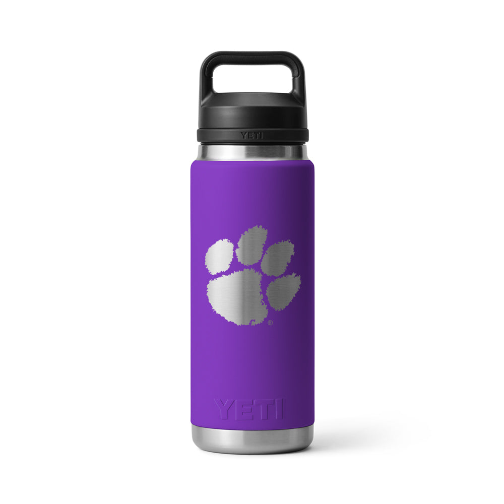 Clemson Yeti 26oz Team Color Chug Cap Water Bottle - PURPLE