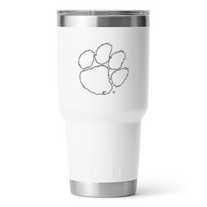 Clemson Yeti 30oz Tumbler - WHITE