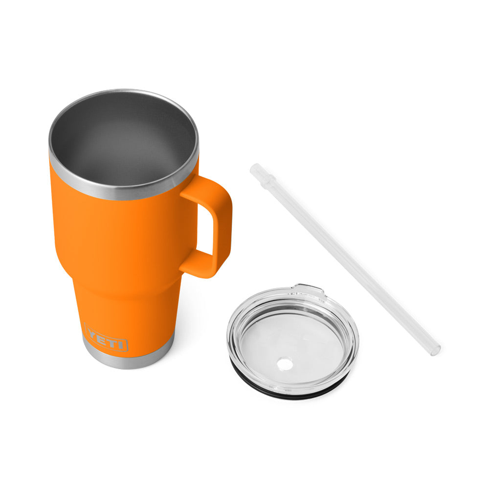 Clemson Yeti Rambler Straw Mug - ORANGE