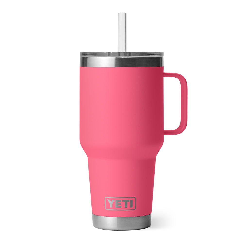 Clemson Yeti Rambler Straw Mug - PINK