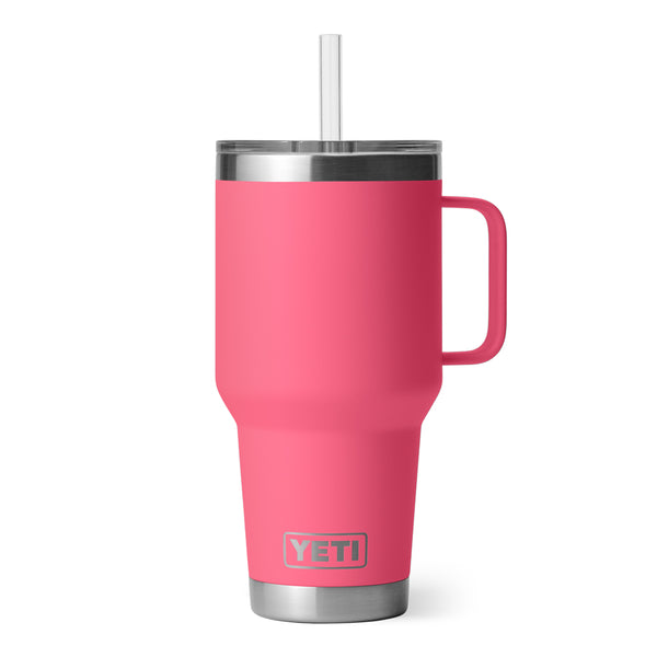 Clemson Yeti Rambler Straw Mug - PINK