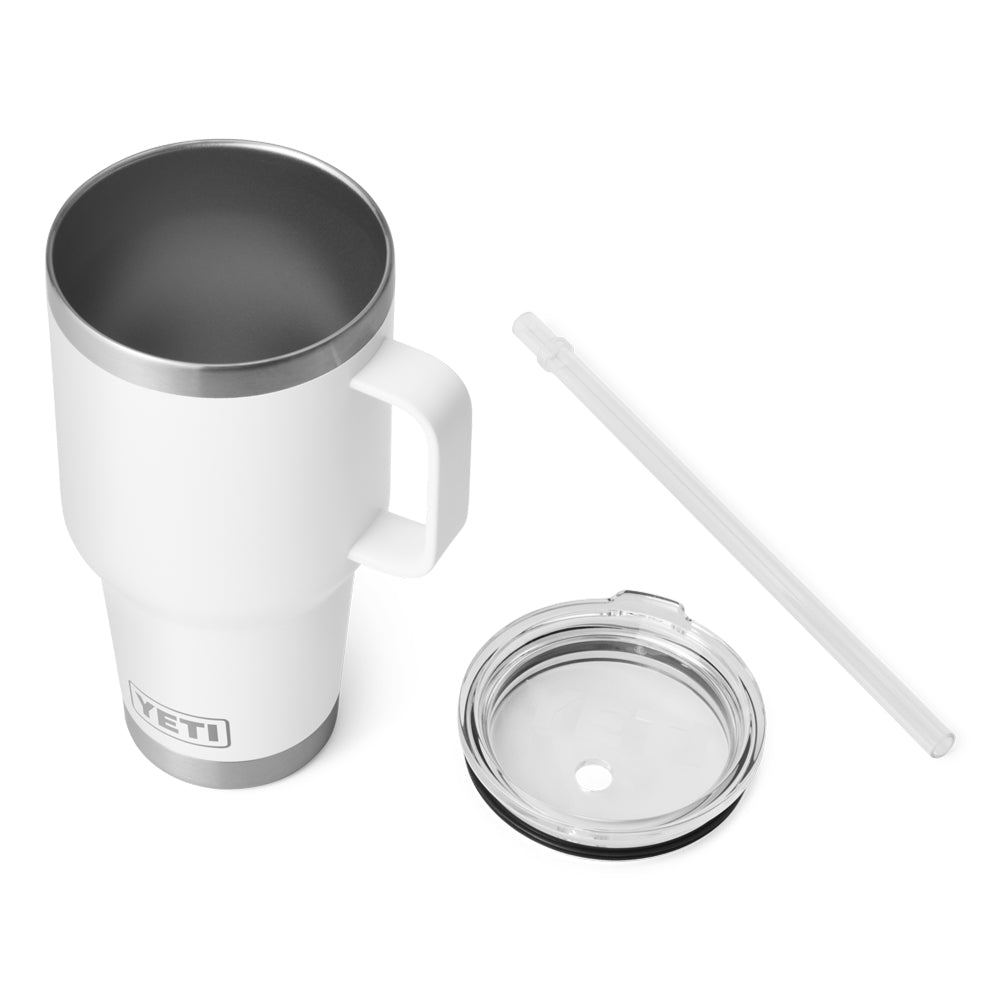 Clemson Yeti Rambler Straw Mug - WHITE
