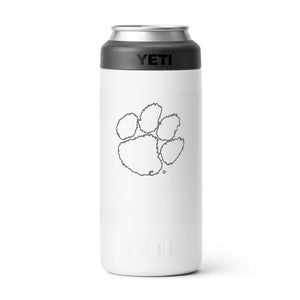 Clemson Yeti Slim Colster - WHITE