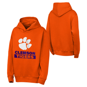 Clemson Youth Back to Basics Hoodie - ORANGE