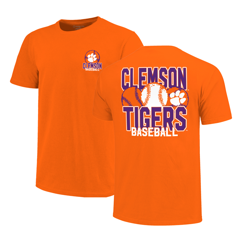 Clemson Youth Baseball Stack Tee - ORANGE