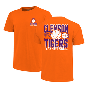 Clemson Youth Basketball Stack Tee - ORANGE