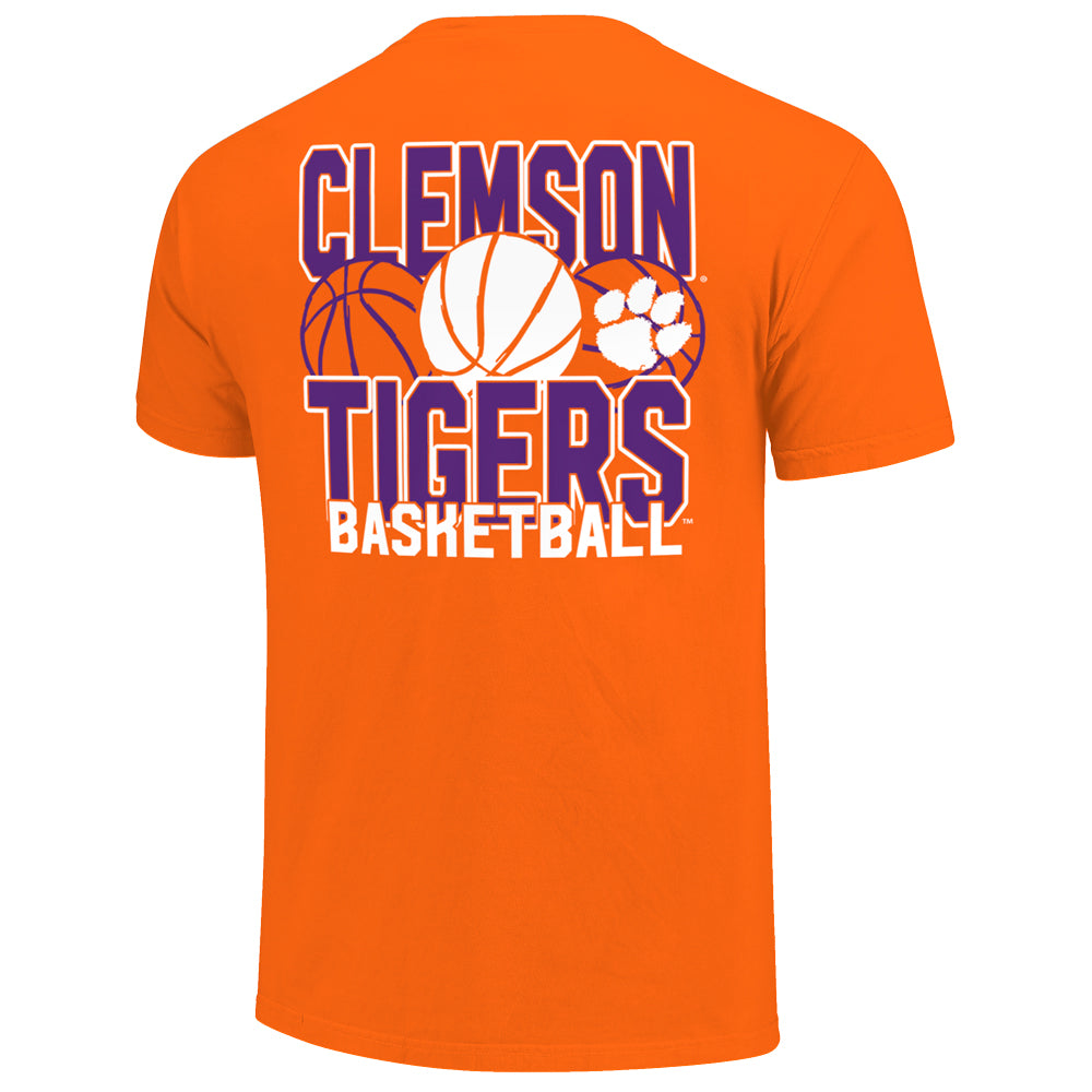 Clemson Youth Basketball Stack Tee - ORANGE